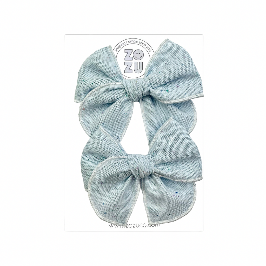 Baby Blue Linen :: Mini Traveler Pigtail Set
