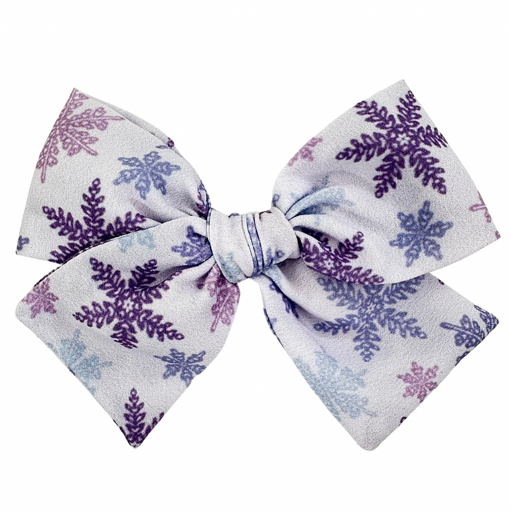 Lavender Snowflake :: Mini Voyager Bow