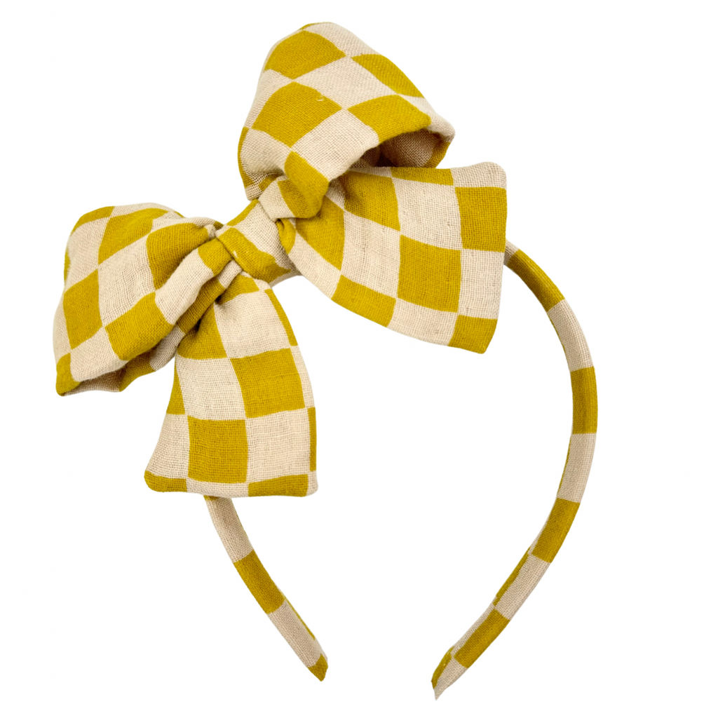 Mustard Check :: Big Girl Headband