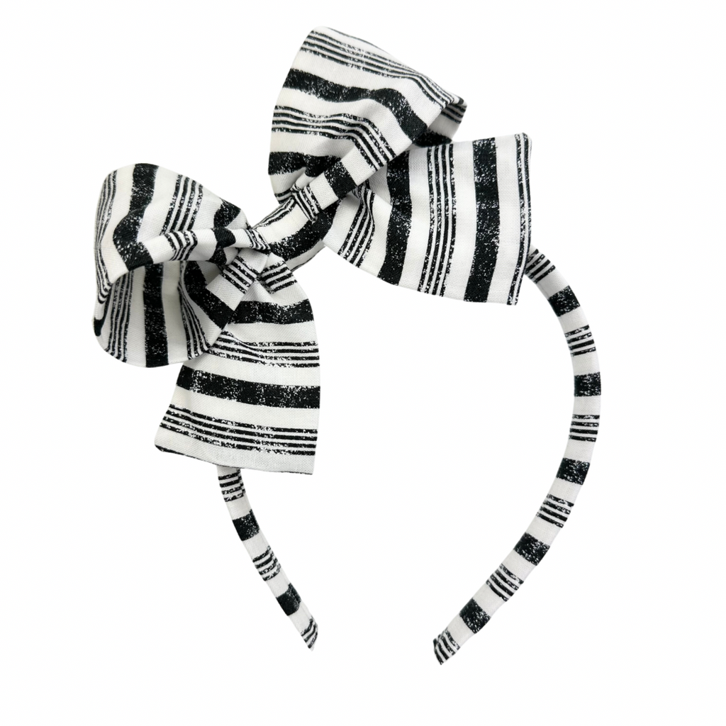 Monochrome Stripe :: Big Girl Headband