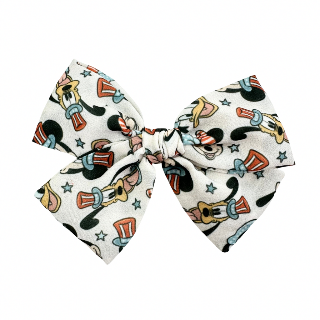 Patriotic Hiya Pals :: Mini Voyager Bow