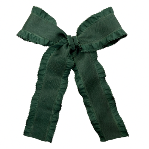 Forest Green Ruffle Edge :: Ribbon Pioneer