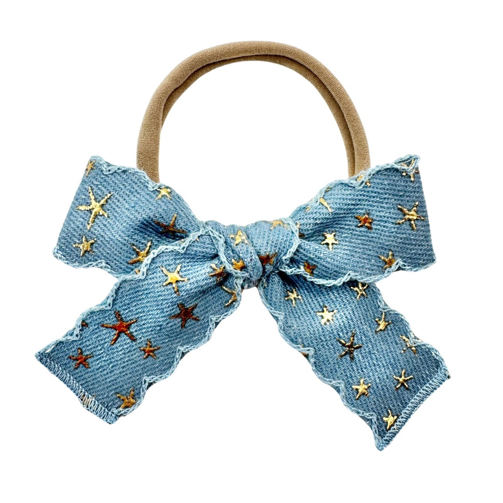 Golden Star Denim :: Ribbon Mini Explorer Bow