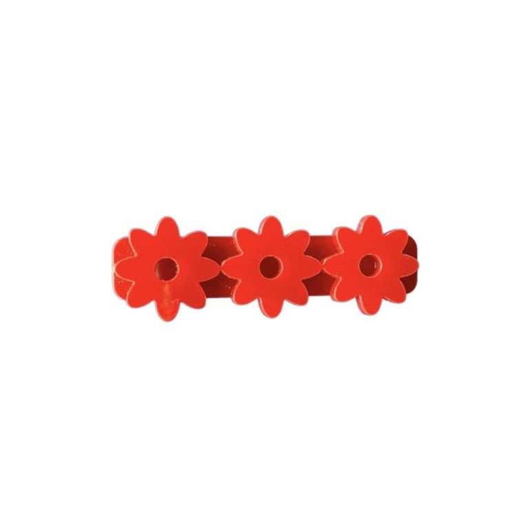 Red Floral Trio :: Acrylic Clip