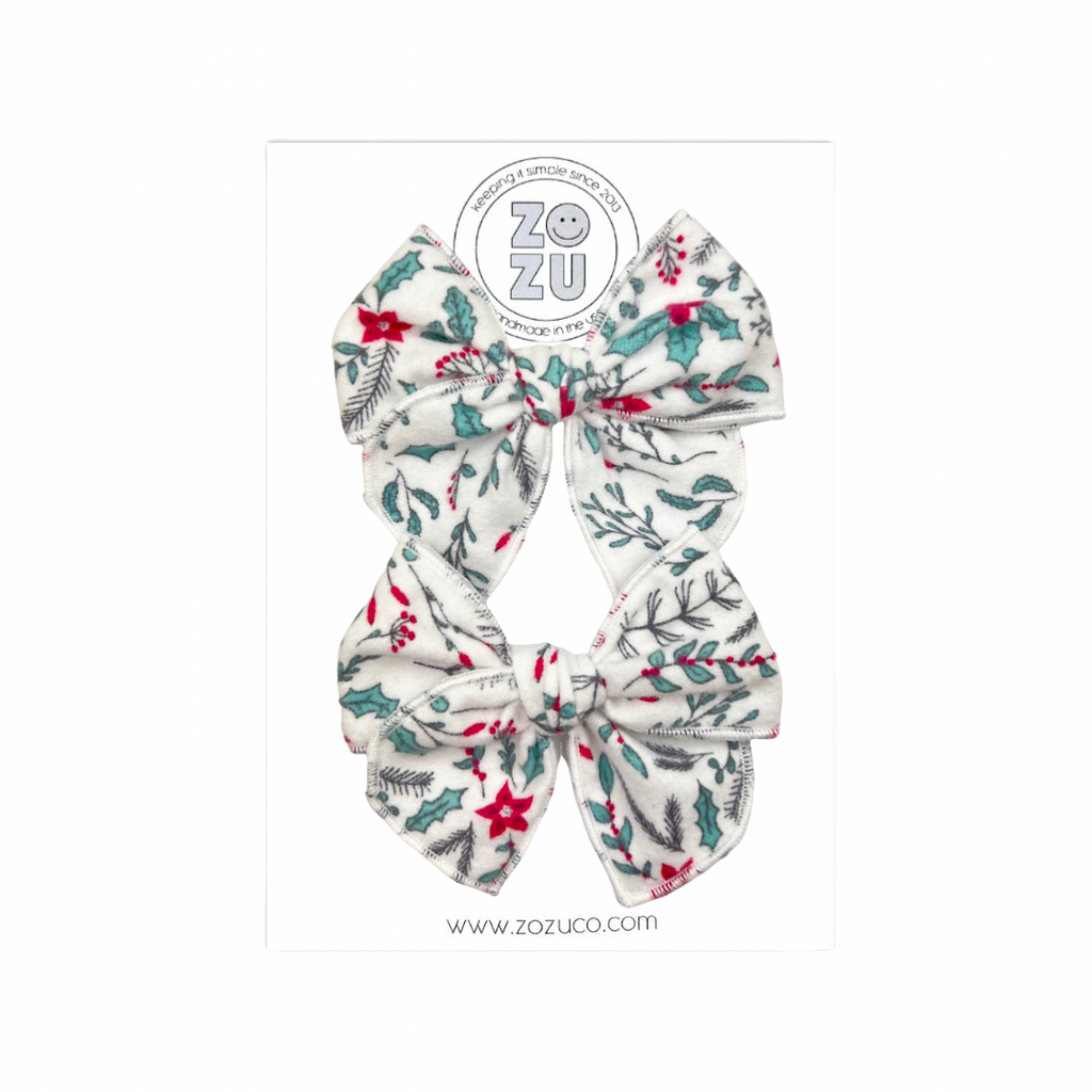 Floral Flannel :: Mini Traveler Pigtail Set