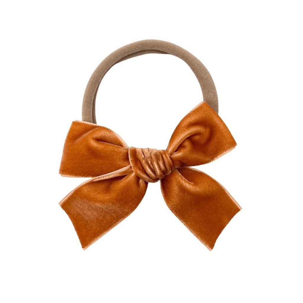 Pumpkin Velvet :: Ribbon Mini Explorer Bow