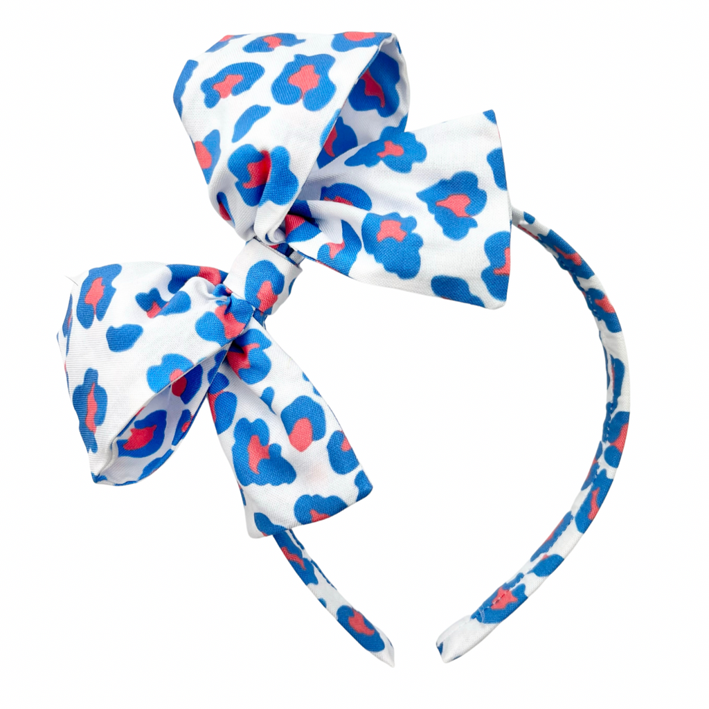 Red, White, and Blue Leopard :: Big Girl Headband