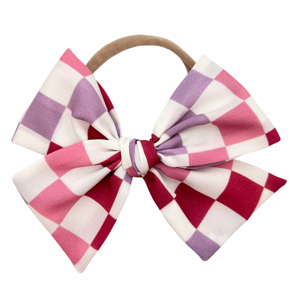 Cheerful Check :: Voyager Bow