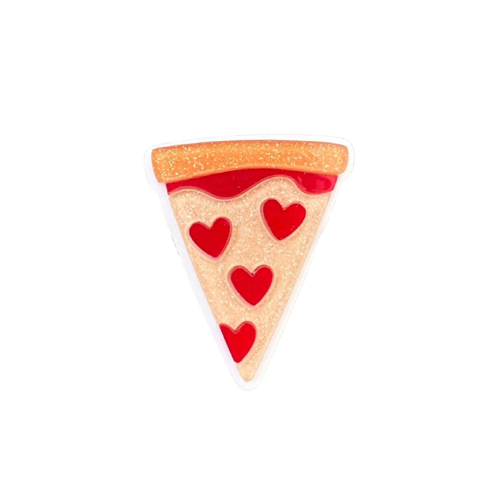Pizza Love :: Acrylic Pin (For backpacks and Clothing)