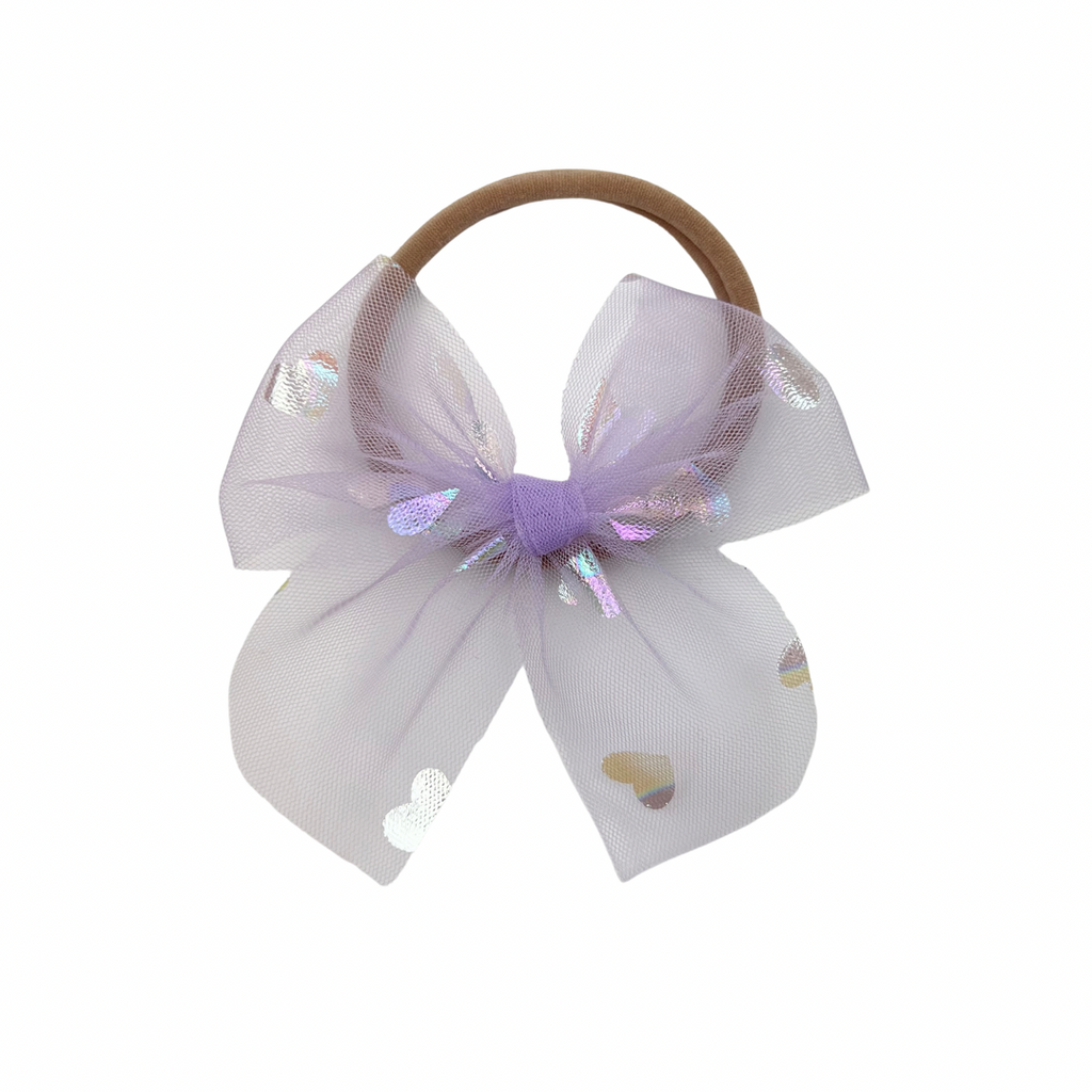 Iridescent Lavender Hearts:: Mini Traveler
