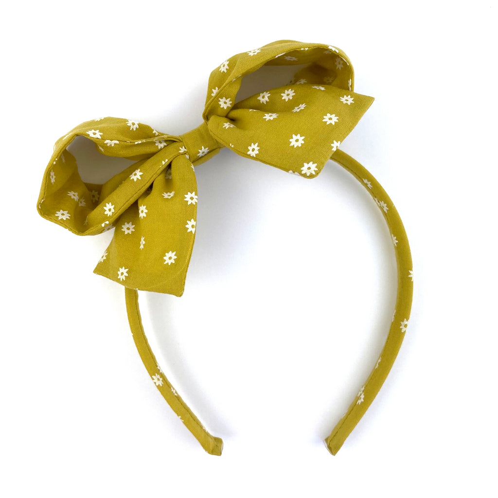 Mustard Floral :: Big Girl Headband