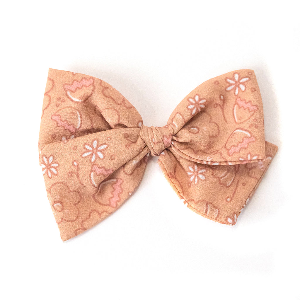 Mustard Floral :: Indy and Pippa Bow